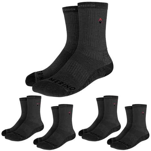 5 x PAIRS of NV Compression Merino Wool Winter Crew Compression Socks