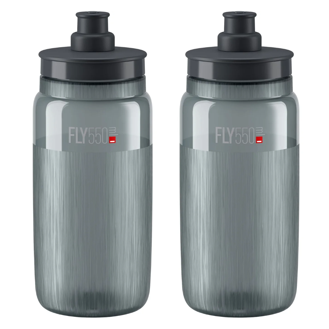 2 x Elite Fly Tex Water Bottles - Choice of Colours 550ml