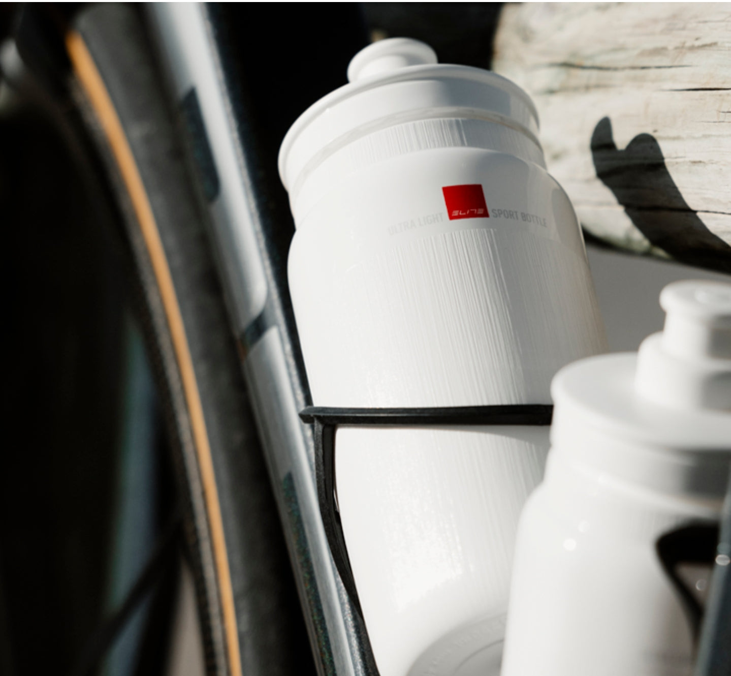 2 x Elite Fly Tex Water Bottles - Choice of Colours 550ml