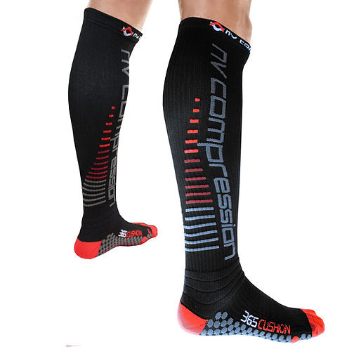 NV Compression 365 Long Cushion Socks Black/Red