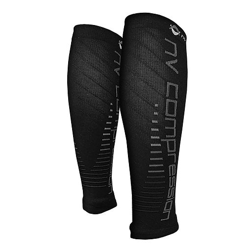 NV Compression Race and Recover Calf Sleeves (Pair) Black/Grey