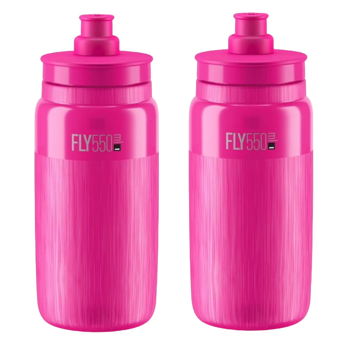 2 x Elite Fly Tex Water Bottles - Choice of Colours 550ml