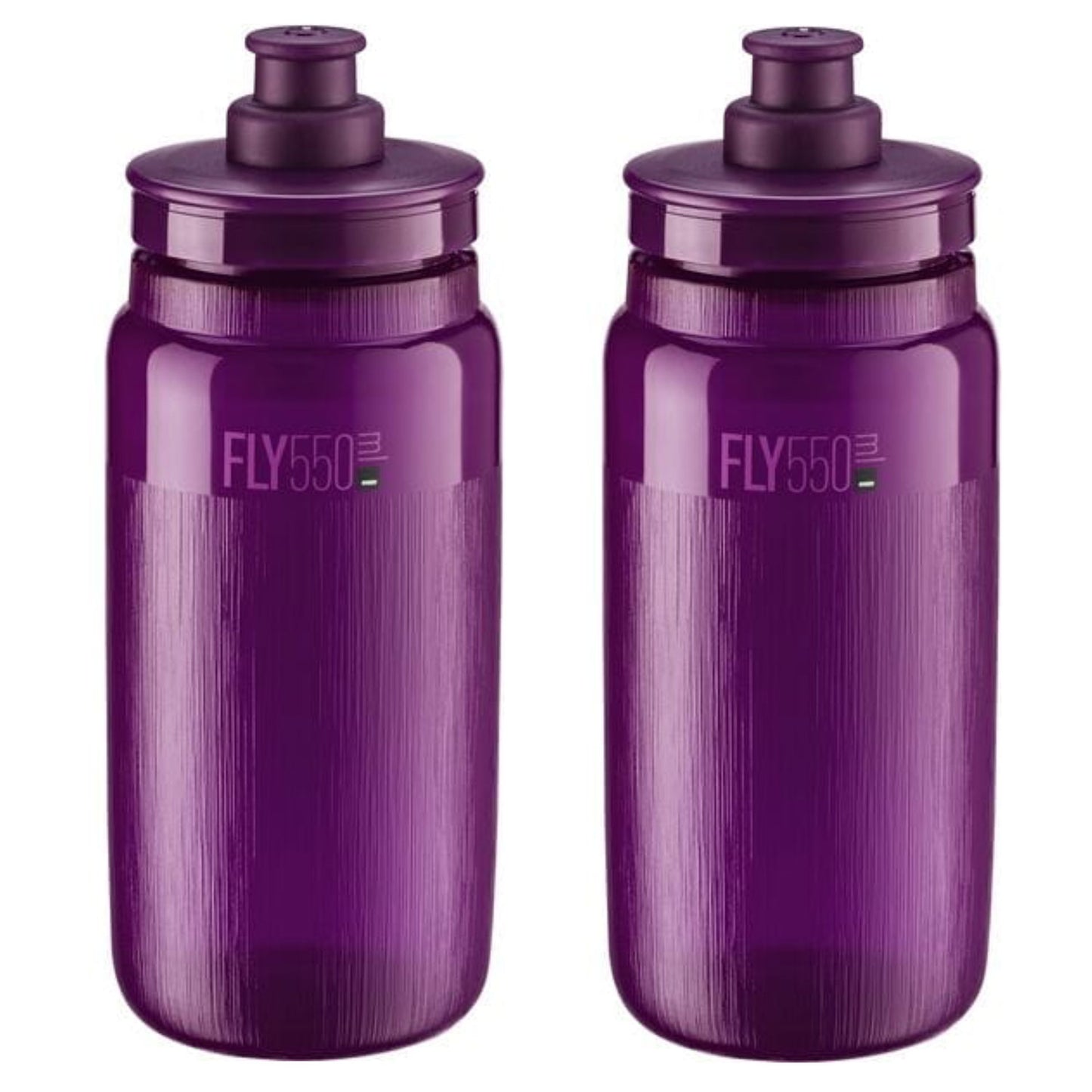 2 x Elite Fly Tex Water Bottles - Choice of Colours 550ml