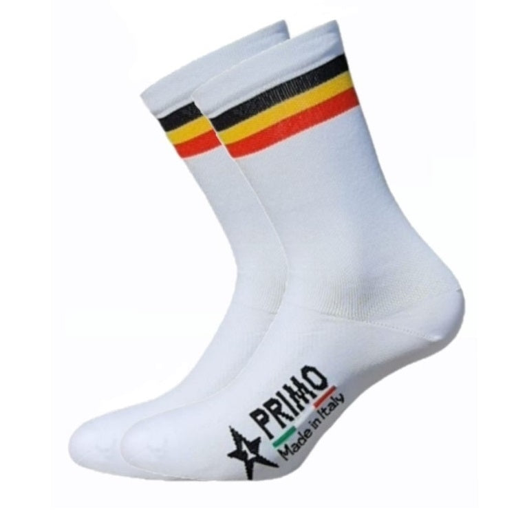 Primo Breathable Cycling Socks - Belgium