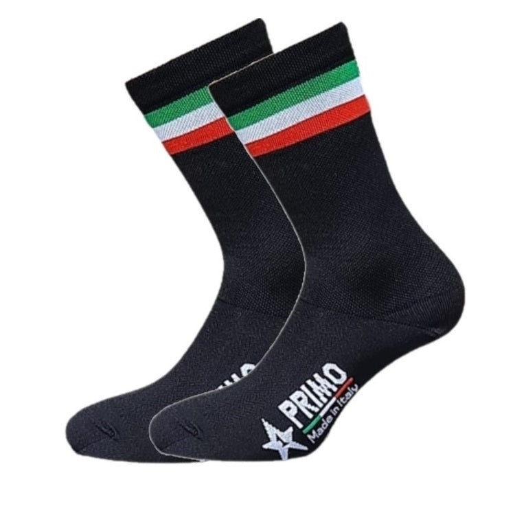 Primo Breathable Cycling Socks - Italia Black