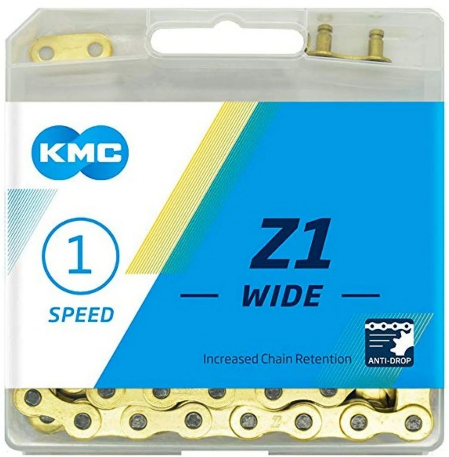 KMC Z1 Gold Single Speed Wide Chain