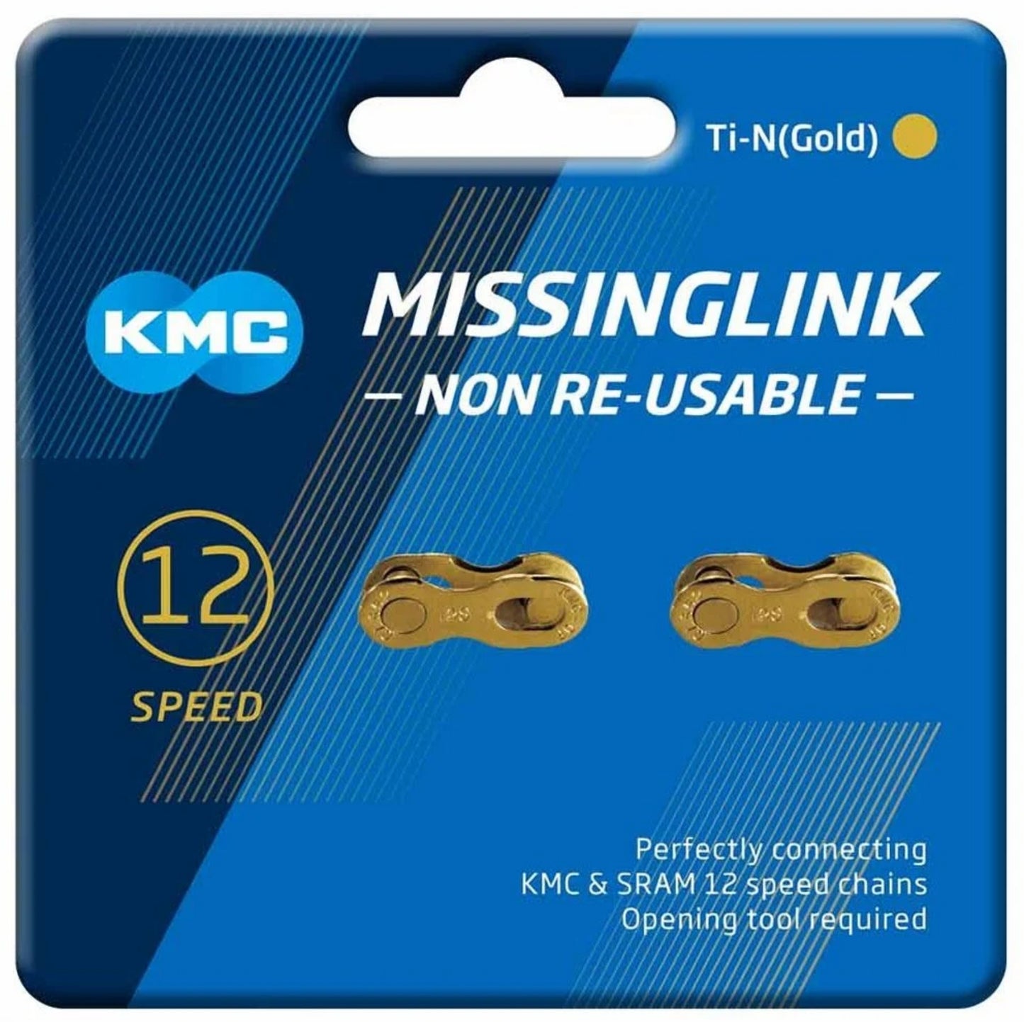 KMC Non Reuseable MissingLink 12 Speed Gold