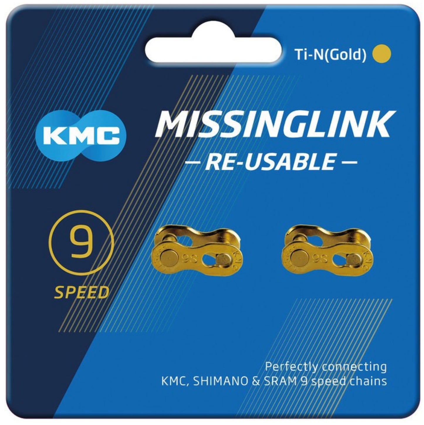 KMC Reuseable MissingLink 9 Speed Gold