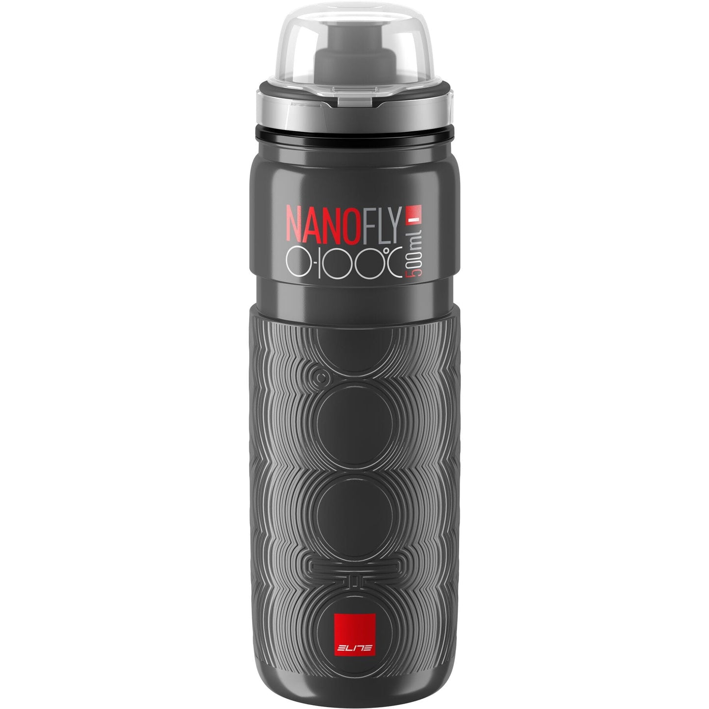 Elite Nano Fly 0-100 Thermal 4 hour Water Bottle - Black 500ml