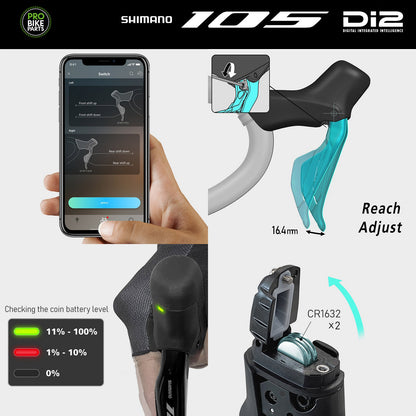 Shimano 105 R7170 Di2 Hydro Disc 12 Speed Groupset