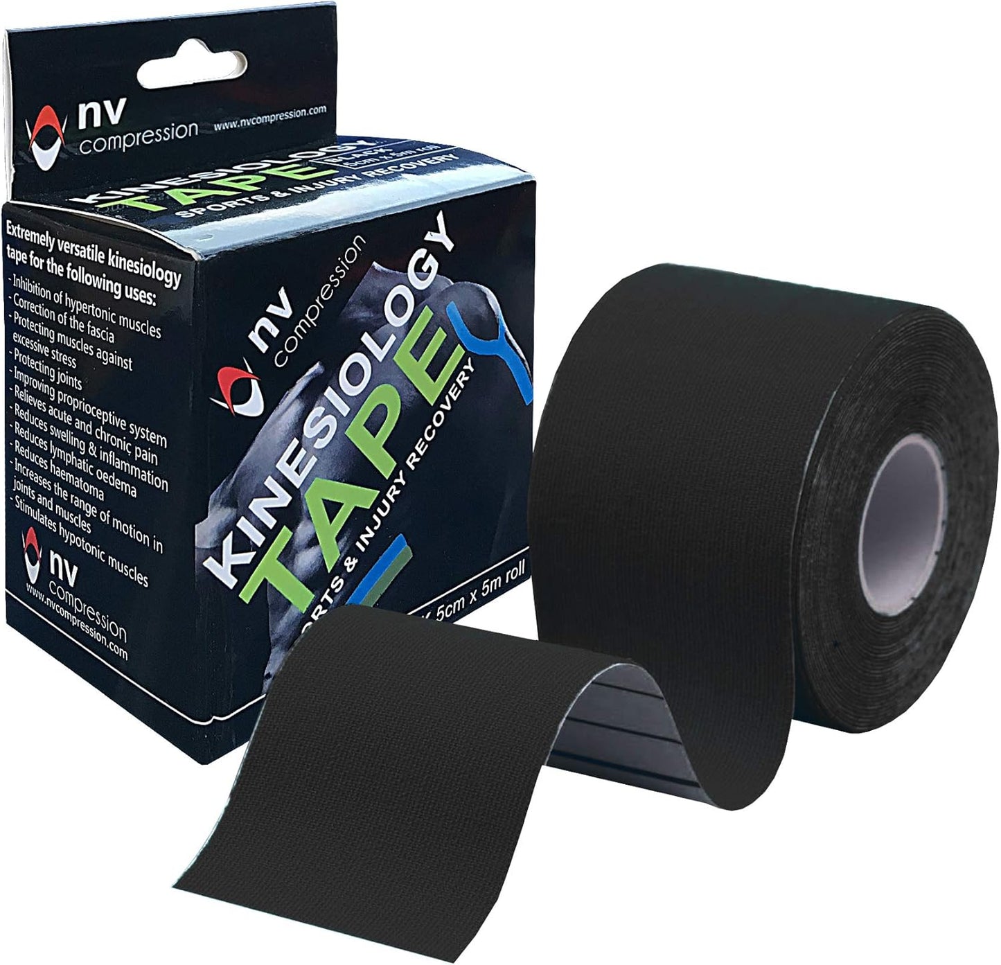 NV Compression Kinesiology Tape - Black