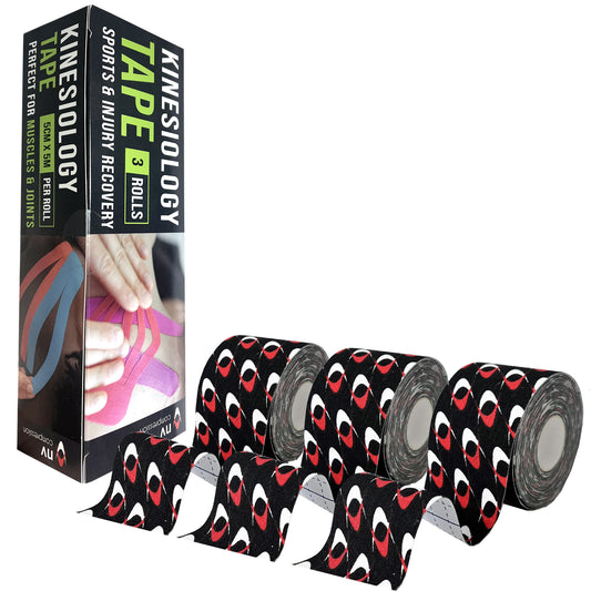 3 Rolls of NV Compression Kinesiology Tape - NV Logos