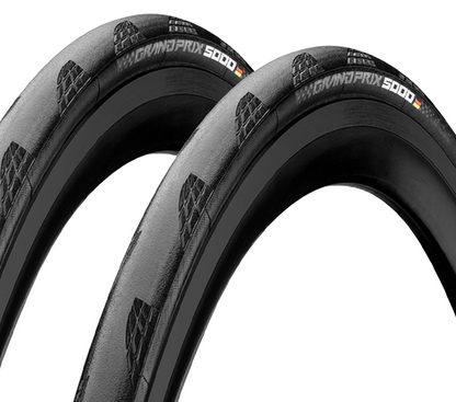 PAIR of Continental GP5000 Clincher - Folding Tyre 700x28