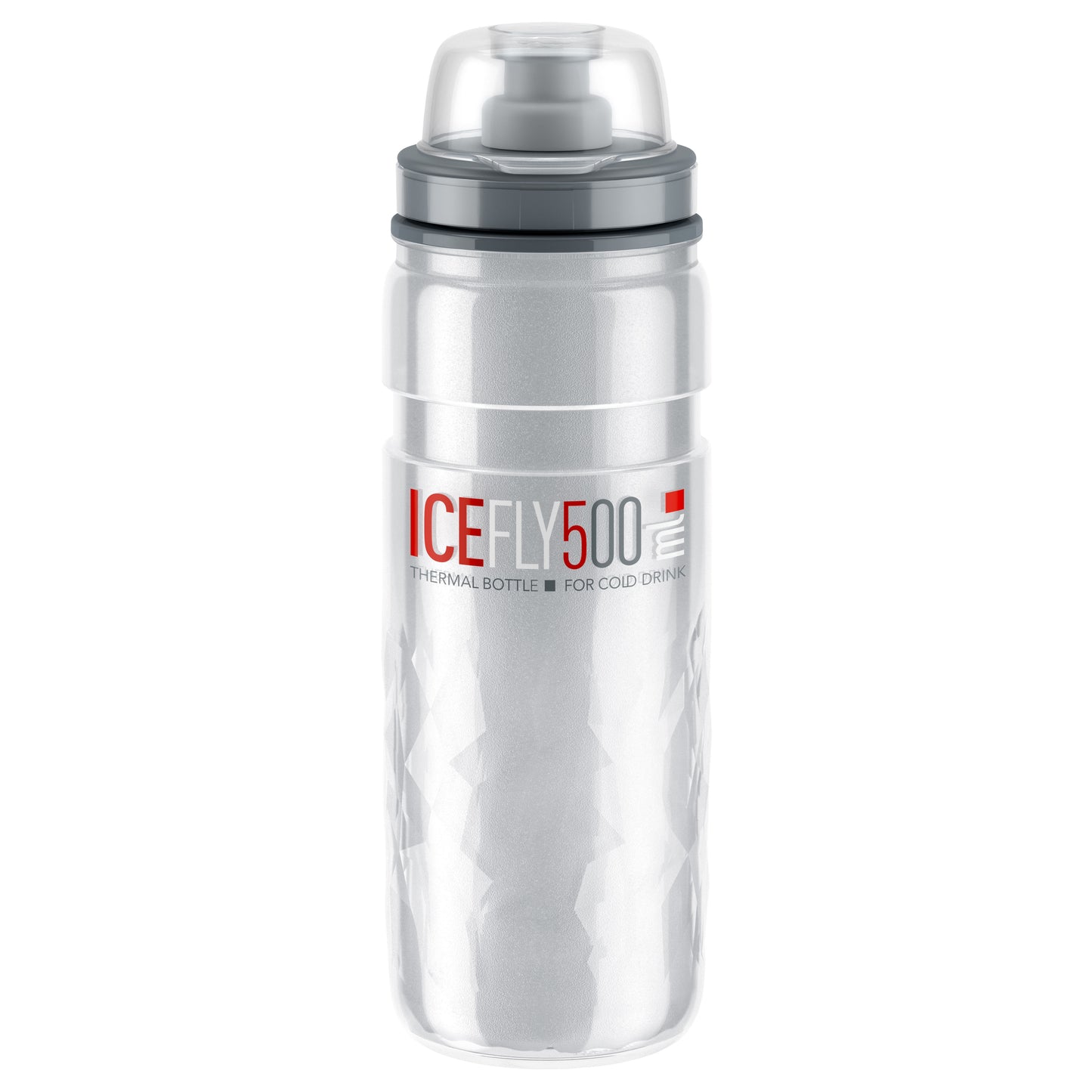 Elite Ice Fly Thermal/Cold Water Bottle - Clear 500ml