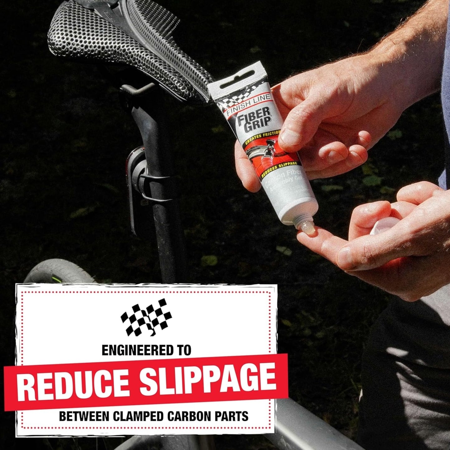 Finish Line Fiber Grip Carbon Fibre Assembly Gel Tube 1.75oz 50ml
