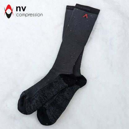 NV Compression Merino Wool Winter Long Compression Socks