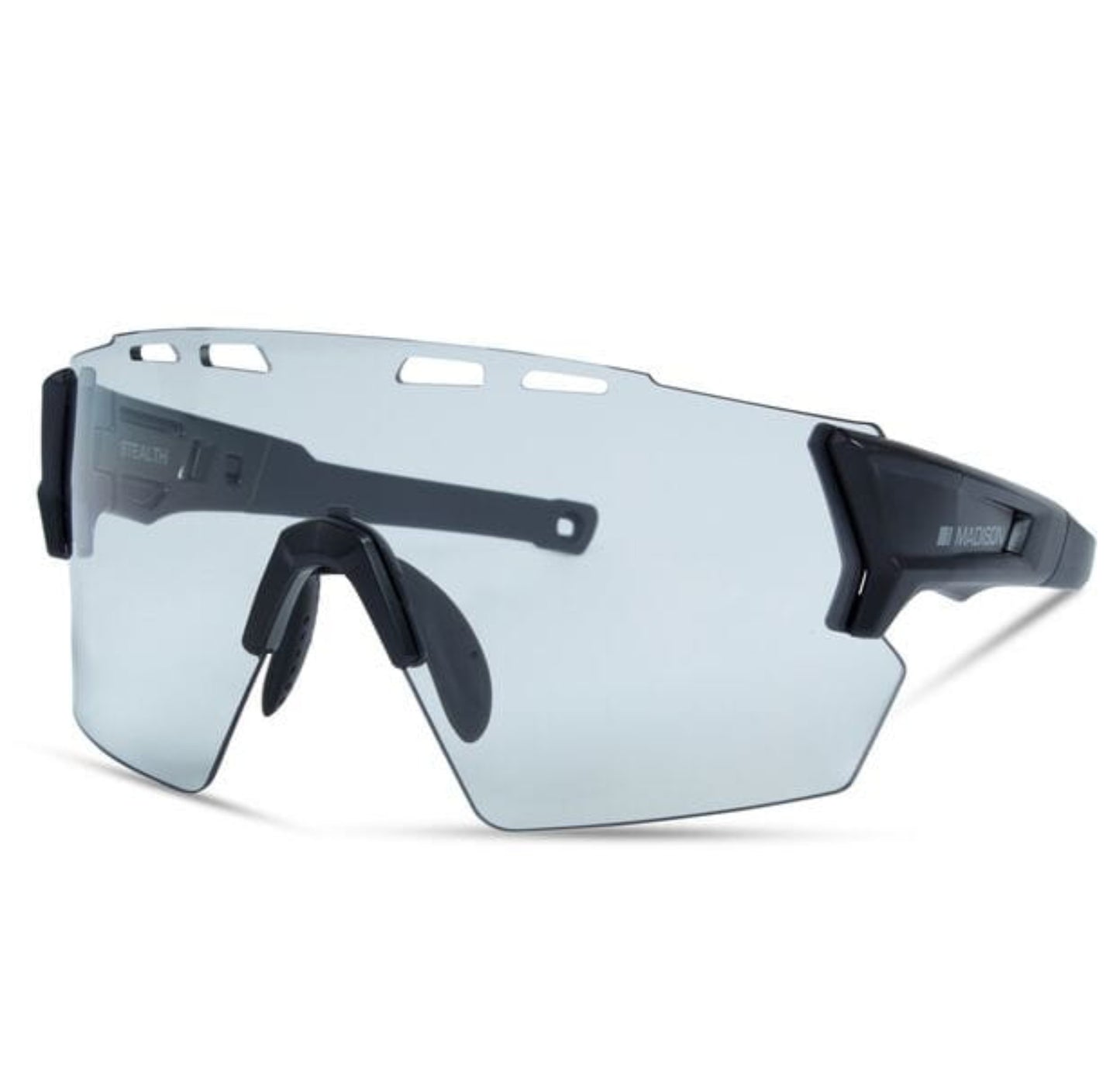 Madison Stealth Matt Black Sunglasses - Photochromic (Cat 1-3) Lens