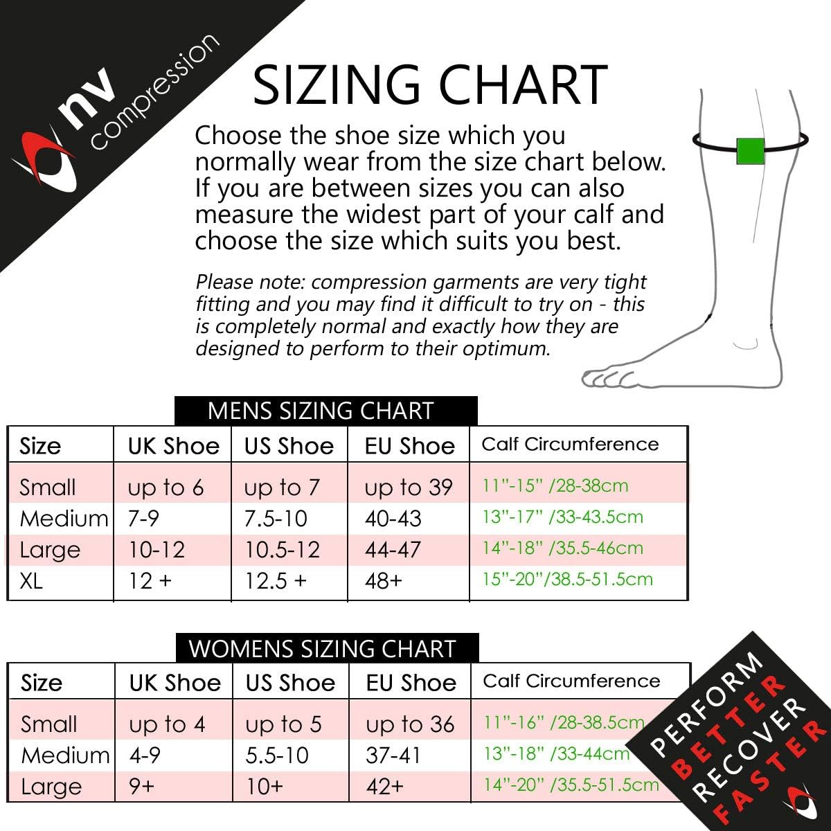 NV Compression 365 Long Cushion Socks Black/Red