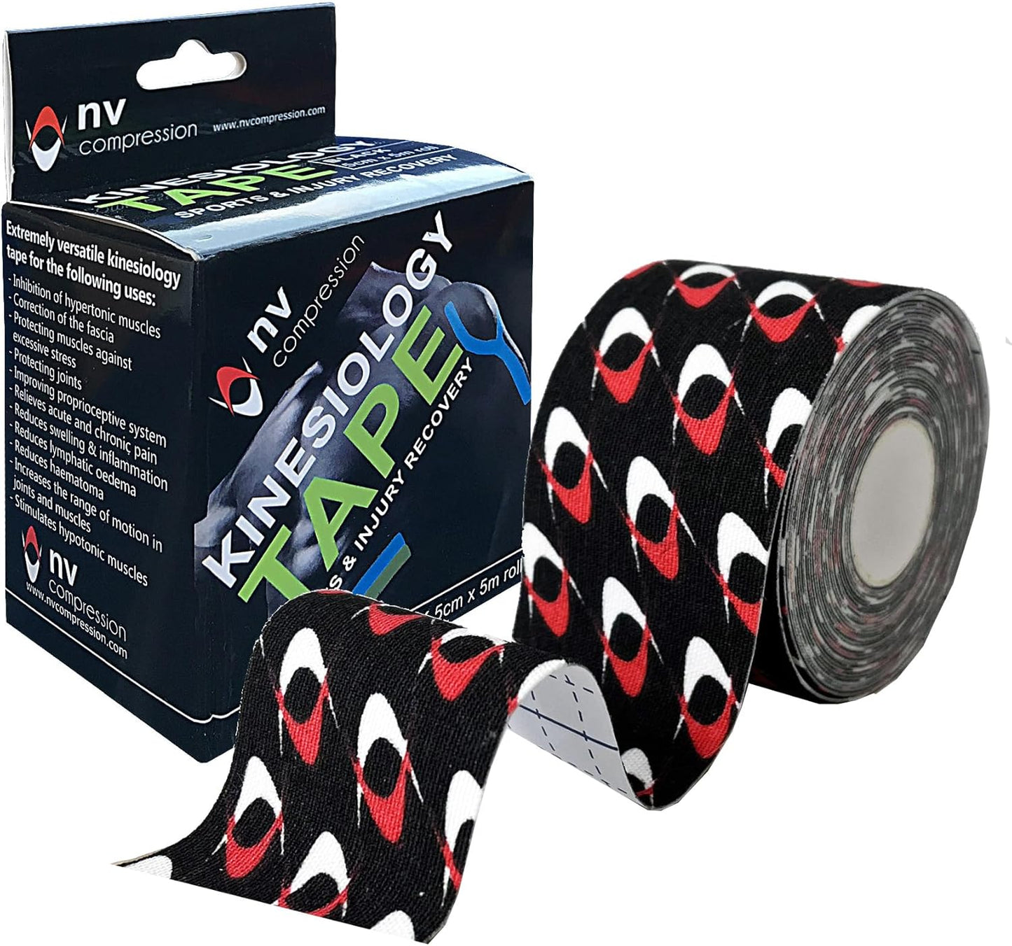 NV Compression Kinesiology Tape - NV Logos