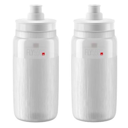 2 x Elite Fly Tex Water Bottles - Choice of Colours 550ml