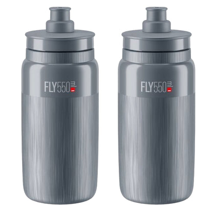 2 x Elite Fly Tex Water Bottles - Choice of Colours 550ml