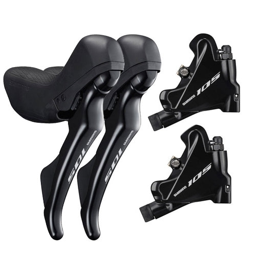 Shimano 105 R7020 11 Speed Hydraulic Mechanical STI/R7070 Flat Mount Calipers