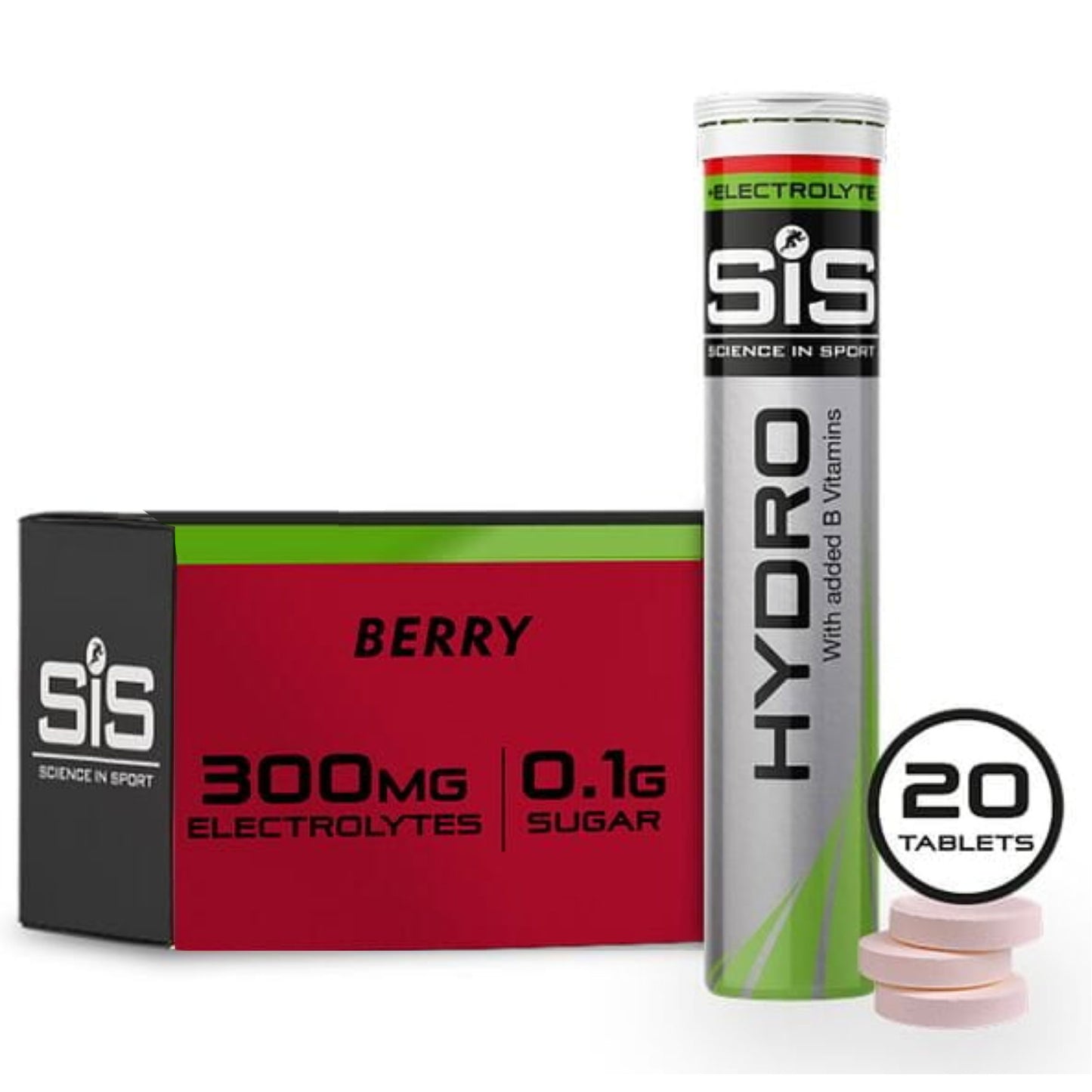 SIS Hydro - Single Tube of 20 Tablets - Berry
