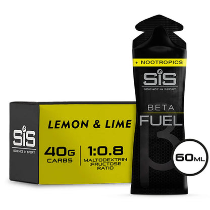 SIS Beta Fuel Energy Gel +Nootropics - Single Gel - Lemon & Lime