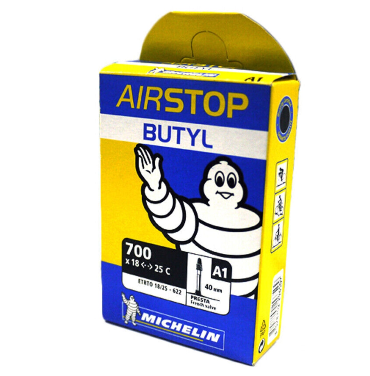 Michelin Airstop Road Inner Tube - Presta - 700x18/25 40mm