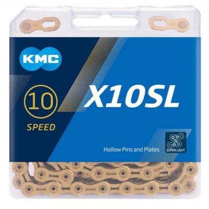 KMC X10SL Ti-N Gold 10 Speed Chain