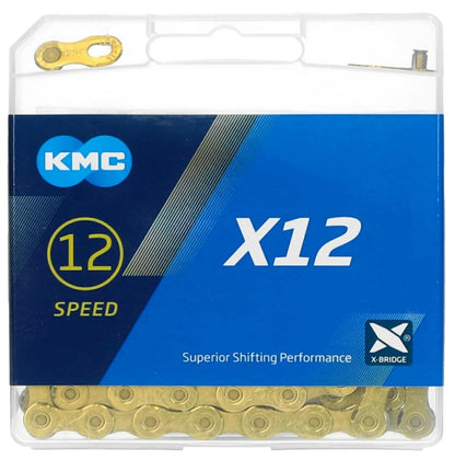 KMC X12 Ti-N Gold 12 Speed Chain