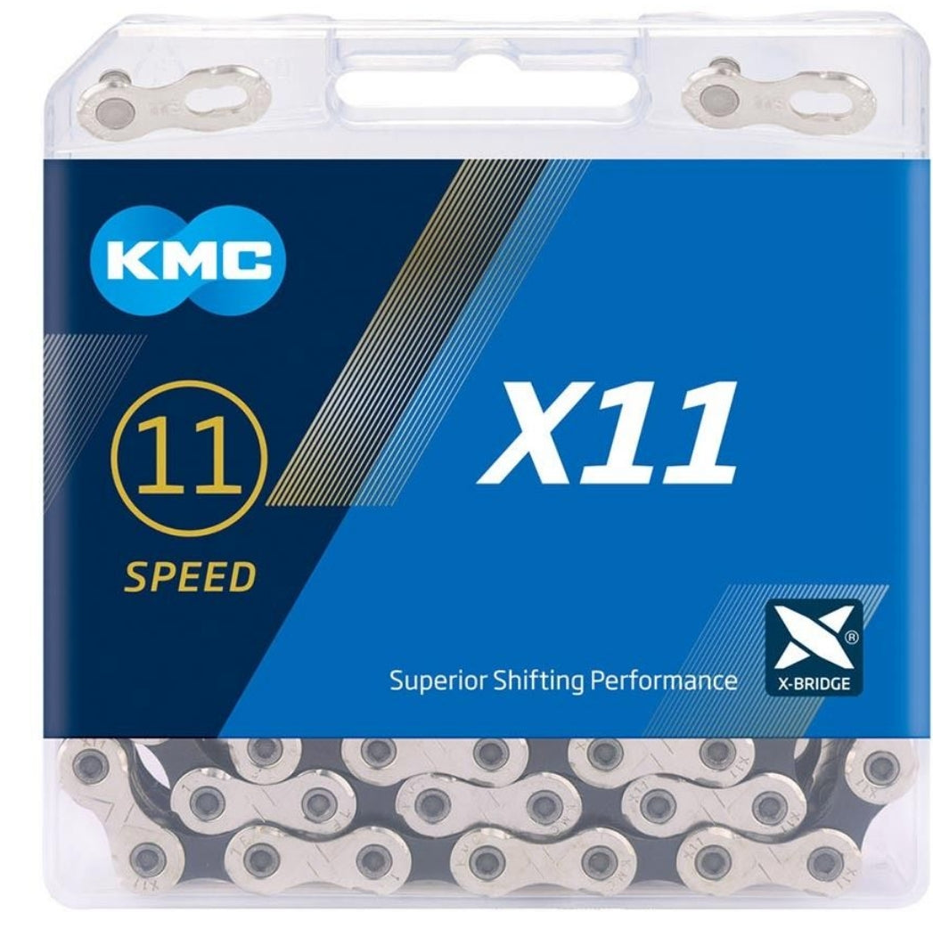 KMC X11 Silver/Black 11 Speed Chain