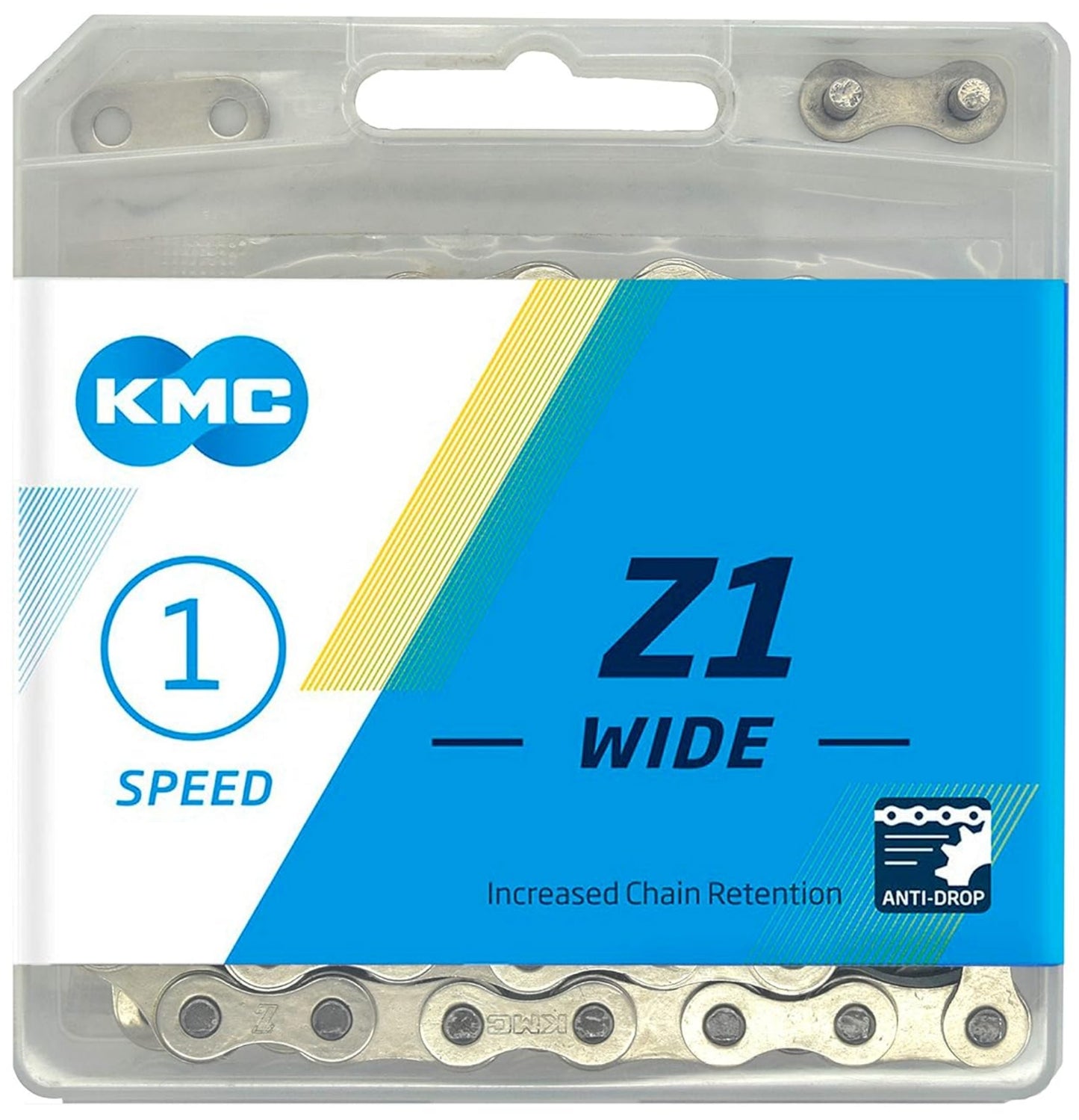 KMC Z1 Silver Single Speed Wide Chain