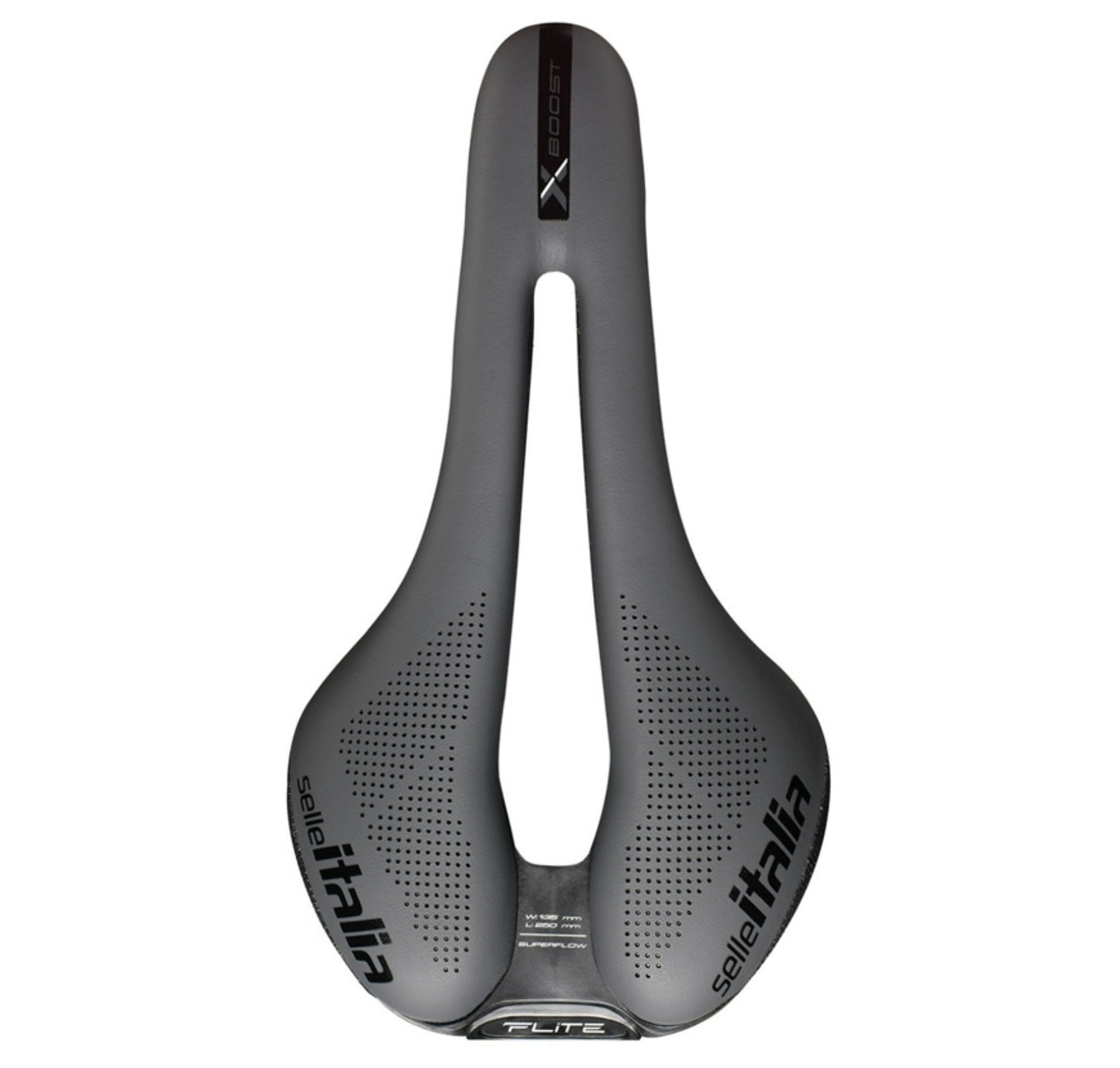 Selle Italia Flite Boost TI316 X-Cross Superflow Saddle - L3 Grey