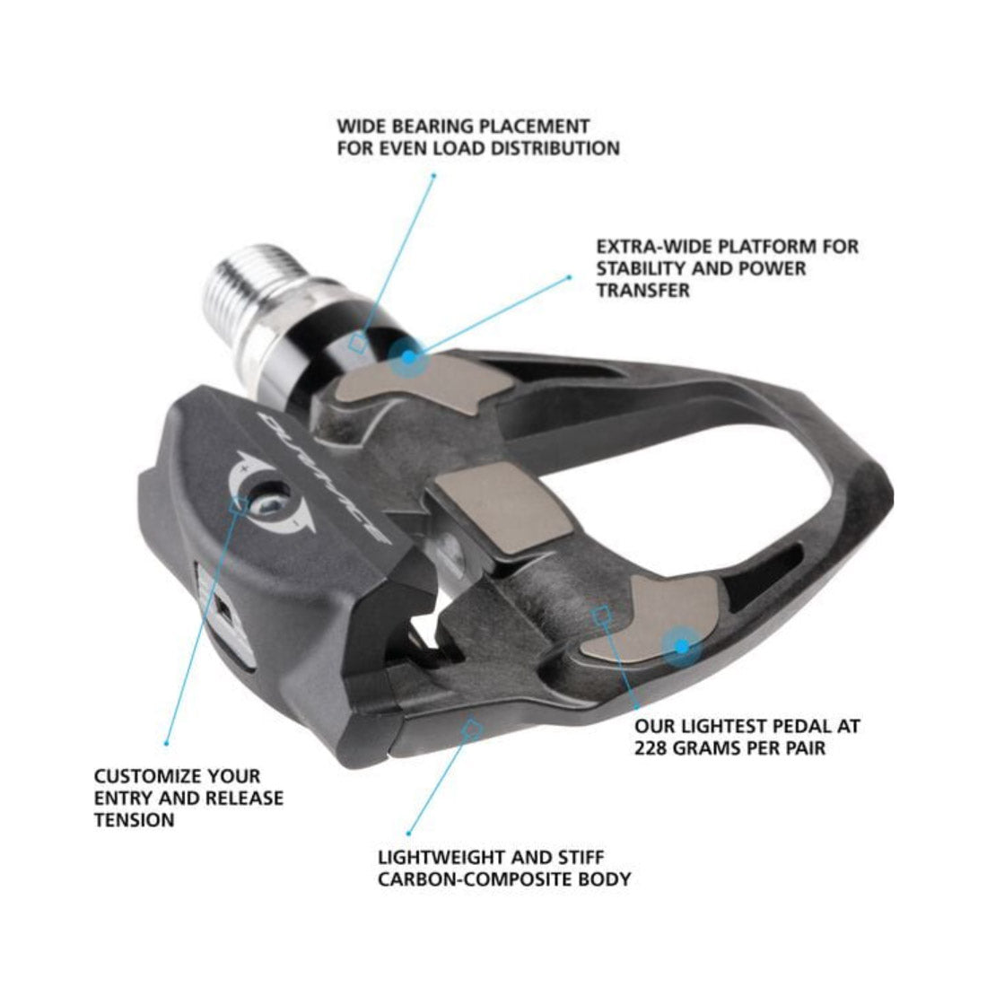 Shimano Dura Ace R9100 SPD-SL Pedals Carbon