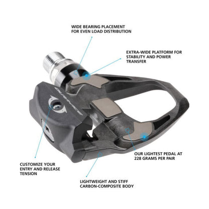 Shimano Dura Ace R9100 SPD-SL Pedals Carbon
