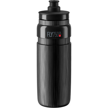 2 x Elite Fly Tex Water Bottles - Black 750ml